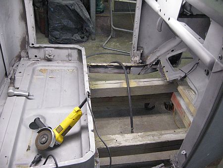 Floor Pan Removed 1947 Ford Truck